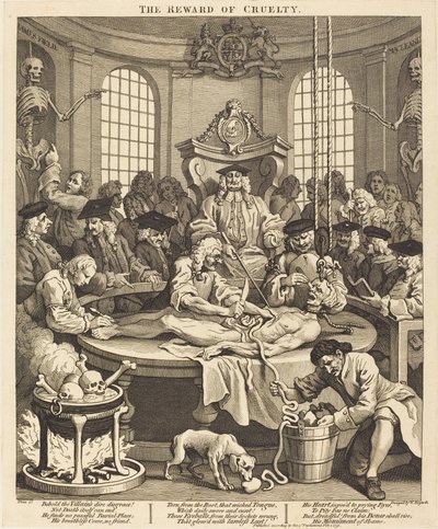 Grusomhetens belønning av William Hogarth