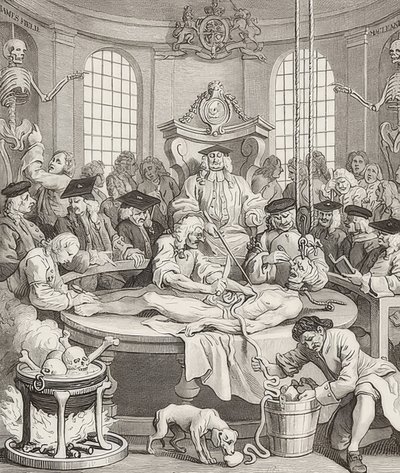Grusomhetens belønning. Fra: Grusomhetens fire stadier / Grusomhetens fire stadier. 1751 av William Hogarth