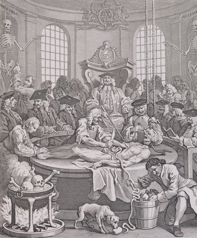 Grusomhetens belønning, fra De fire stadiene av grusomhet av William Hogarth