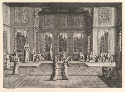 Seraglio Aubry de La Mottrayes reiser gjennom Europa, Asia og inn i en del av ..., 1723-24. av William Hogarth