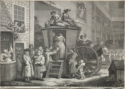 Scenecoachen, 1747. av William Hogarth