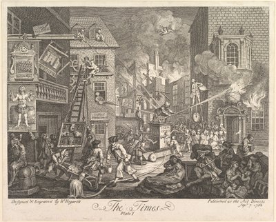 The Times, plate 1 av William Hogarth