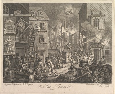 The Times, plansje 1 av William Hogarth