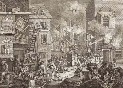 The Times, Plate 1 / The Times, Blad 1. 1762 av William Hogarth