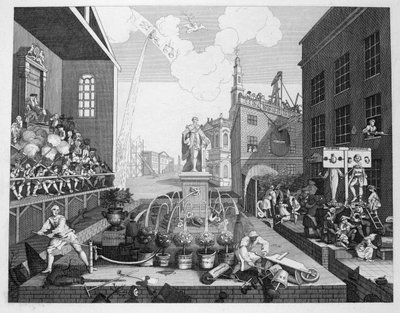 The Times, plate 2 av William Hogarth