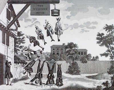 Veiehuset. (absolutt gravitasjon) av William Hogarth av William Hogarth