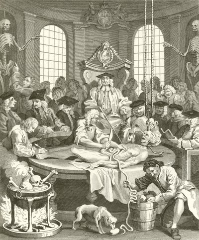 De fire stadiene av grusomhet av William Hogarth