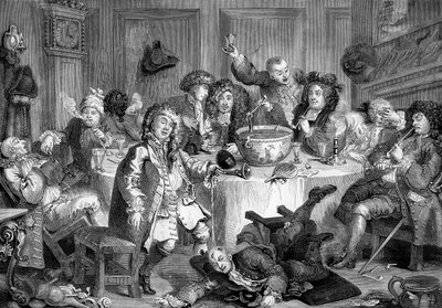 Midnattssamtalen av William Hogarth av William Hogarth