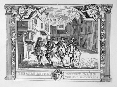 Theatre Royal, Drury Lane The Old Bachelor av William Hogarth