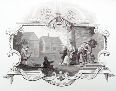 Billett til Tiverton skolefest av William Hogarth