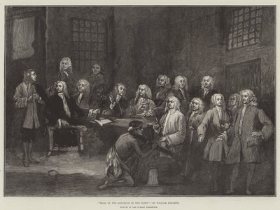 Rettssak mot guvernøren for flåten av William Hogarth