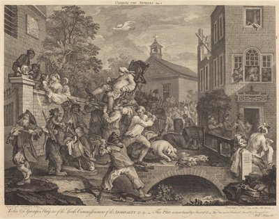 Leder for medlemmene av William Hogarth and Francois Antoine Aveline