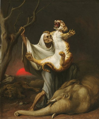 Dødens makt, ca. 1890. av William Holbrook Beard