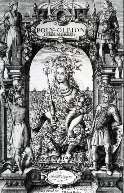Frontispice til 'Poly-Olbion' av Michael Drayton, utgitt i 1622 av William Hole