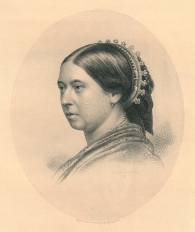 Hennes Majestet Dronningen, c1860-årene. av William Holl