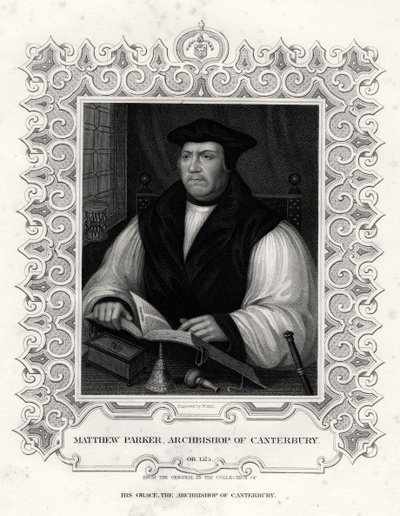 Matthew Parker, erkebiskop av Canterbury, 1800-tallet av William Holl