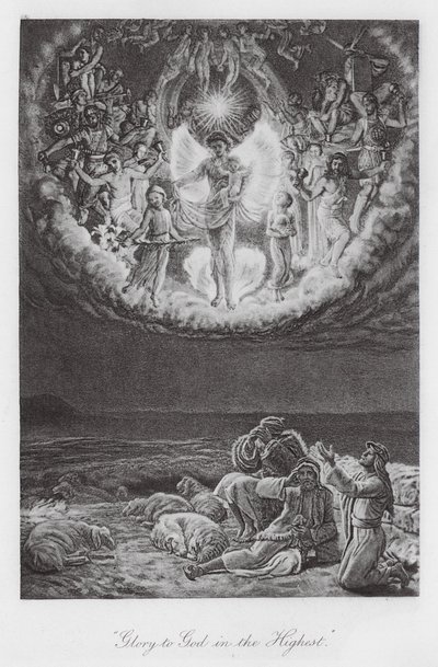 "Ære til Gud i det høyeste" (fotogravyr) av William Holman (after) Hunt
