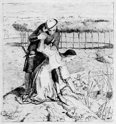 En etsning i kimen, 1904 av William Holman Hunt