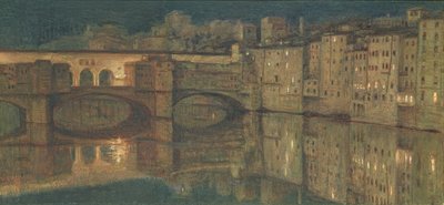 Ponte Vecchio, Firenze av William Holman Hunt