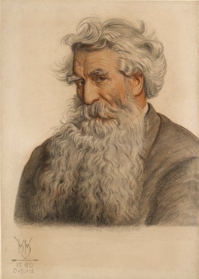Portrett av Thomas Combe, skriver ved universitetet 1796-1872 av William Holman Hunt
