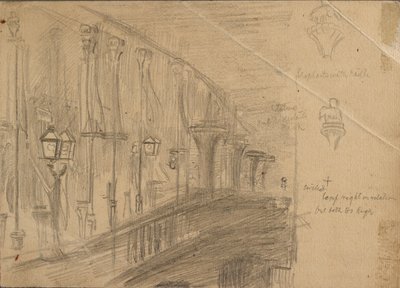 Studie av London Bridge, 1863 av William Holman Hunt