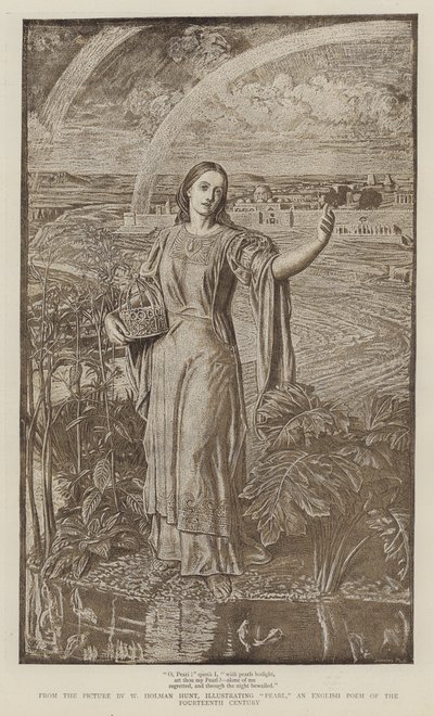 Perlen, det engelske diktet fra det 14. århundre av William Holman Hunt
