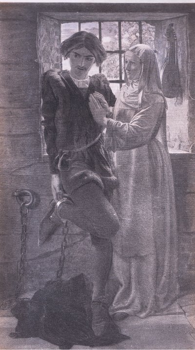 Claudio og Isabella, Bibbys årlige, 1916-1917 av William Holman after Hunt