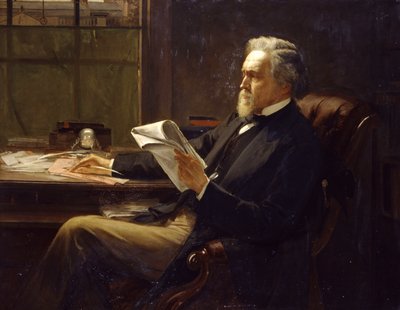 Portrett av George Jacob Holyoake av William Holyoake
