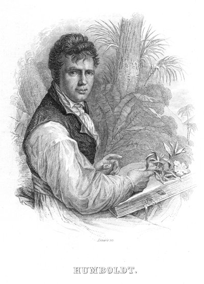 Alexander von Humboldt , tysk naturforsker, c1830 av William Home Lizars