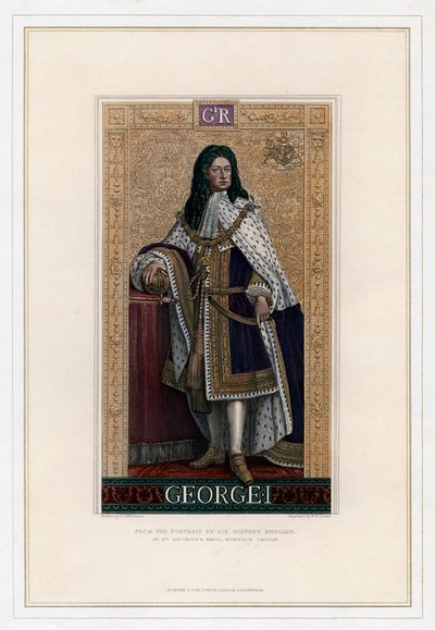 George I, konge av Storbritannia av William Home Lizars