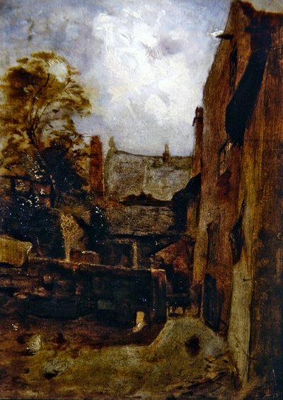 Skisse for Bidestone Farmhouse av William Huggins