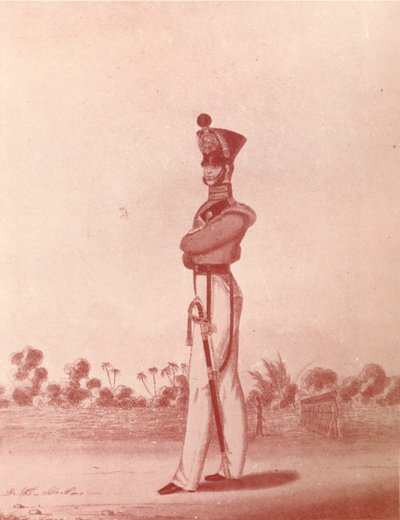 Offiserer for Madras Army Light Infantry, c1837-1843, 1909 av William Hunsley