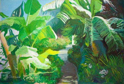 Morne Rouge, Grenada (olje om bord) av William Ireland