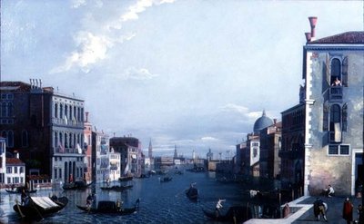Canal Grande ser mot Dogana og Dogepalasset av William James
