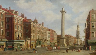 Utsikt over monumentet, ca. 1770 av William James
