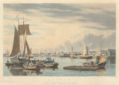 Boston: Fra City Point nær Sea Street av William James Bennett