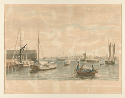 Boston. / Fra Skipshuset, vestenden av Sjøforsvaret av William James Bennett