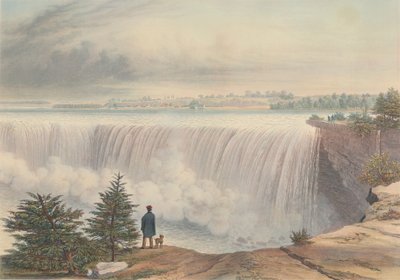 Niagara Falls from the Table Rock, utgitt 1840. av William James Bennett