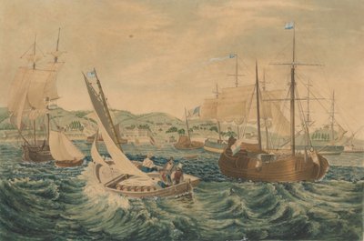 Karantene, Staten Island, 1833. av William James Bennett