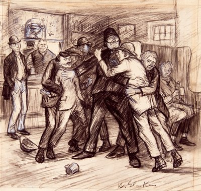 Det tok fire av oss å holde dem fra hverandre av William James Glackens