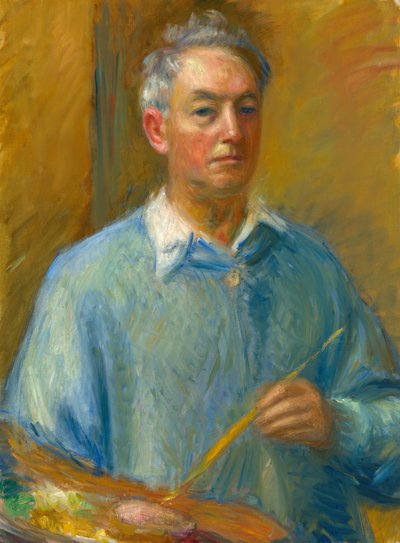 Selvportrett, ca. 1935 (olje på lerret) av William James Glackens