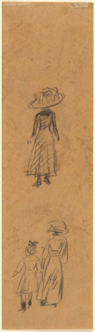 Skisse av figurer av William James Glackens