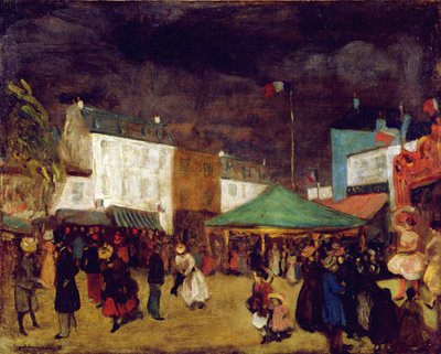 Fylkesmessen, ca. 1895 av William James Glackens