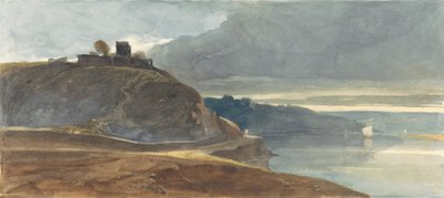 Et slott over en elvemunning av William James Muller