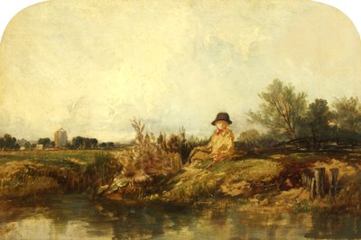 På Medway, muligens 1841 (olje på lerret) av William James Muller