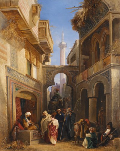 Gatescene i Kairo, 1839. av William James Muller