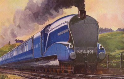 LNER quot;Kroningquot; (fargelitografi) av William John Patton McDowell