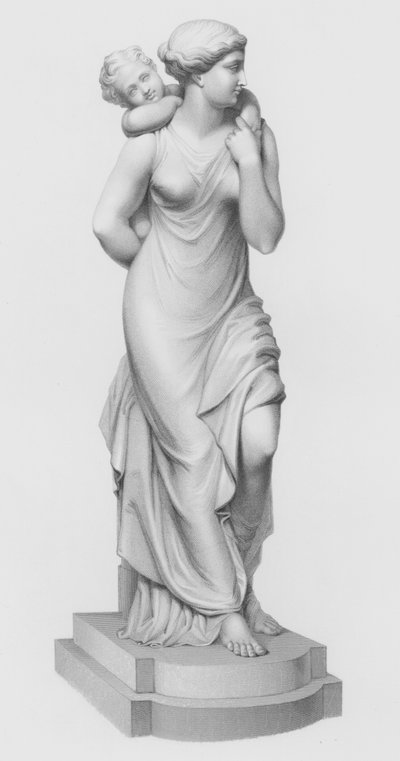 Maternal Love, gravert av W Roffe fra gruppen av E B Stephens (gravering) av William John Roffe
