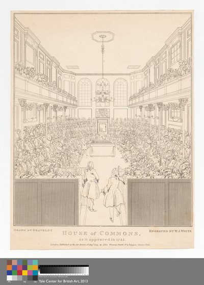 Underhuset, slik det så ut i 1741-2 av William Johnstone White