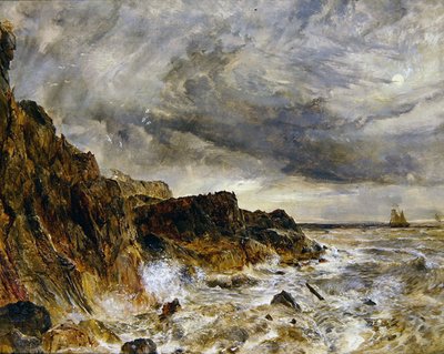 Llanddwyn Rocks (olje på lerret) av William Joseph J.C. Bond